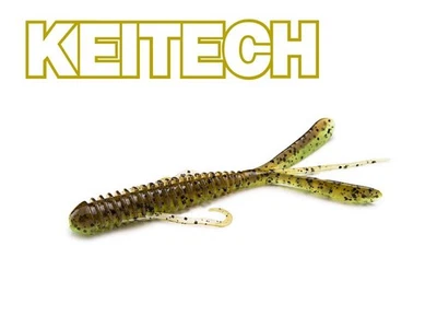 Keitech 3" Hog Impact Green Pumpkin Chartreuse  7cm/1g/12pcs - Bild 1 von 2