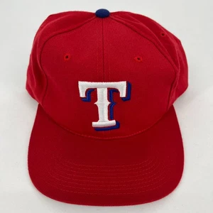 Sports Specialties Texas Rangers Snapback Hat Men's Size Red Baseball Vtg 90s - Picture 1 of 8