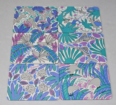 Vintage Placemats Jason New Zealand 90s Viva La Wombat 6 Unique Animal Prints - Image 1 of 4