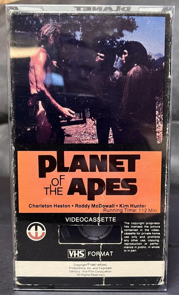 Planet of the Apes (1968) VHS Magnetic Video Charlton Heston Roddy McDowell - Image 1 of 4