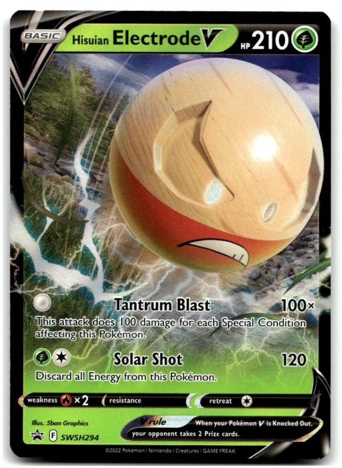Hisuian Electrode V SWSH294 SWSH: Sword & Shield Promo Cards Pokemon Card NM - Image 1 of 1