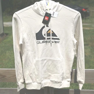 Quiksilver weicher Hoodie elfenbeinfarben Herren Medium neu mit Etikett Quicksilver - Bild 1 von 5