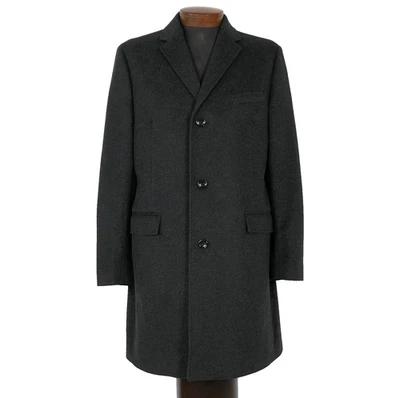 Abrigo de lana gris oscuro J.Crew Ludlow 44L abrigo de lujo de un solo pecho para hombre Foto 1 de 4