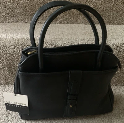 NUEVO CON ETIQUETAS Liz Claiborne Accesorios Mujer Cartera HB744124 Negro Compton Place Bolso de Mano Foto 1 de 4