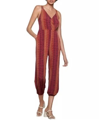 BCBGeneration комбинезон женщин средний оранжевый красный богемное пляж фестиваль геометрический - Изображение 1 из 4