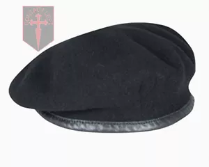 NEW High Quality Black British Army Beret - All Sizes - ( RTR , Dragoons ) - Picture 1 of 12