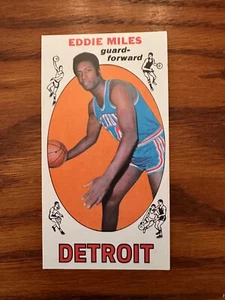 1969-70 Topps EDDIE MILES #21 Detroit Pistons Basketball - NICE CARD! - Picture 1 of 2