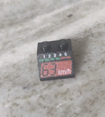 Lego part from 1998 Rig Racing Set # 6424   Slope  Tach Red 63 km 3039pb020 - Image 1 of 4