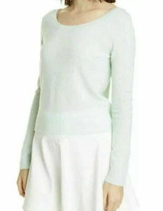 Suéter Vince cuello ballet cachemir espuma de mar $295 nuevo con etiquetas talla S - Imagen 1 de 11