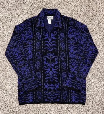 Cárdigan suéter mediano vintage Pendleton de lana virgen para mujer Foto 1 de 4