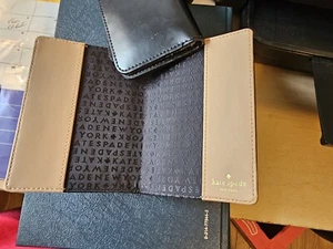 New not Used $50.00 Value Kate Spade Black Fine Leather Grailed Passport Holder - Picture 1 of 12