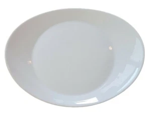 Bormioli Rocco Prometeo Steak Plate White Opal Glass 12.5" x 10" Made in Spain - Picture 1 of 5