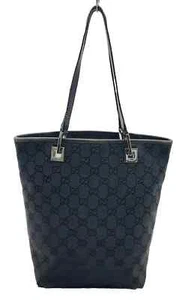 Borsa a tracolla originale/autentica Gucci - tote bag - classica - tela GG nera - Foto 1 di 24