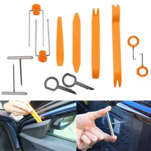 Universal Pry Removal Open Tools Kit Car Dash Door Trim Panel Clip Radio/Lights - Picture 1 of 11