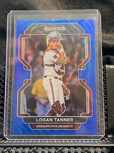Logan Tanner 2022 Prizm Draft Blue Wave - #55 Stato del Mississippi / Rossi - Foto 1 di 2