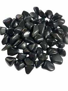 6x Regenbogen Obsidian Trommelsteine mittel 20 mm Reiki Heilung Kristall Schutz  - Bild 1 von 8