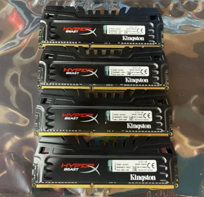Kingston HyperX Beast RAM KHX24C11T3K4/16X (4X4GB)  16GB DDR3-2400 - Image 1 of 2