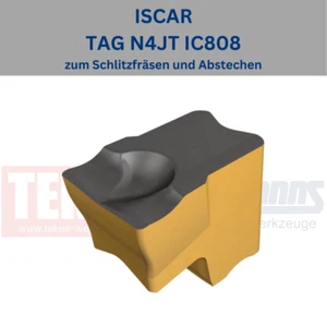 10 x ISCAR TAG N4JT IC808 zum Schlitzfräsen und Abstechen - Picture 1 of 1