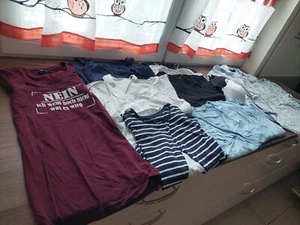 14 tlg. Umstandsmode Konvolut S/M Shirts kurz und langarm 2xBH 2x Bluse 1xPyjama - Bild 1 von 15