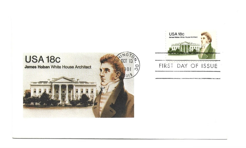 1935  18c James Hoban Andrews FDC - Image 1 of 1
