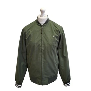 Vintage Farah Green Zipped Bomber Jacket Uk Men's L Eu 54 G235 - Picture 1 of 5