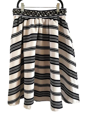 Falda Rosa Sin Fin Blanca Azul Marino Talla Pequeña Para Mujer Tweed Hasta la Rodilla Sin Cordones Forrada Foto 1 de 4