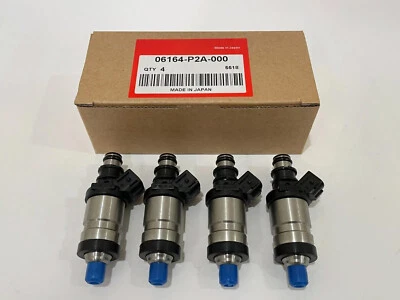 4 NEW OEM 1996- 2000 Honda civic HX Fuel injectors 06164-P2A-000 (US) - Image 1 of 4