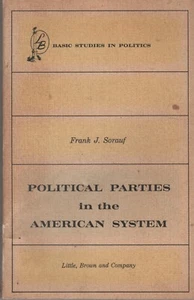 BOOK (1964) POLITICAL PARTIES in the American System by Frank Sorauf (PB) - Picture 1 of 1