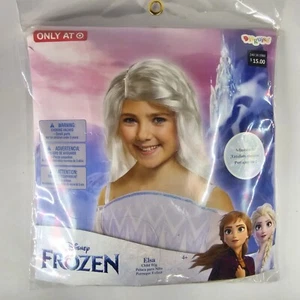 Elsa White Wig Disney Frozen Child 4+ Halloween Costume Disguise Target L3a - Picture 1 of 5