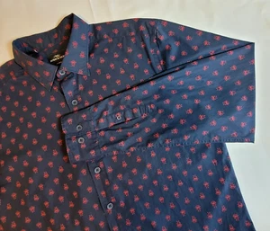 Camicia elegante RODD & GUNN Frankleigh Park manica lunga cotone con bottoni taglia L - Foto 1 di 9