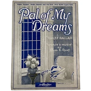 1923 Pal Of My Dreams - Chas Roat - Partituras vintage - Imagen 1 de 3