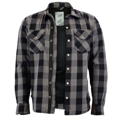 B:O:S Motorradjacke Motorrad Textil Jacke, Lumberjack Jacken, Biker Protektoren Jacke-