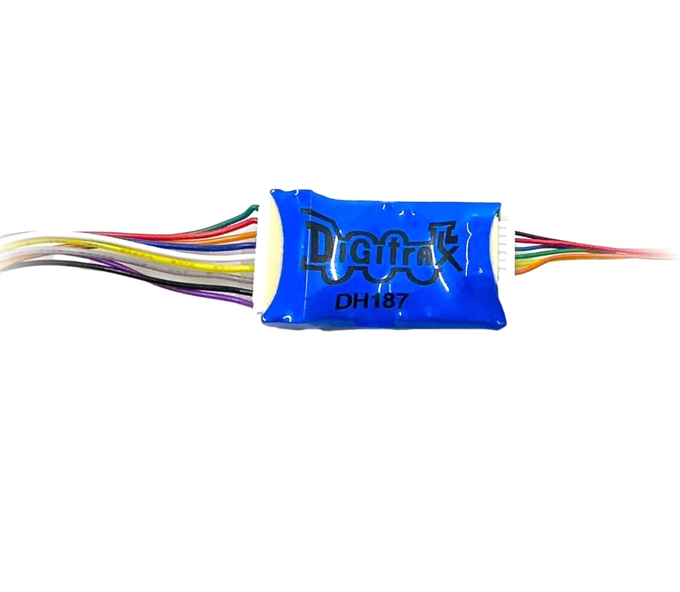 Digitrax DH187D ~ New 2025 ~ 1.0 Amp Premium HO Scale ~ DCC Wired Motor Decoder - Image 1 of 1