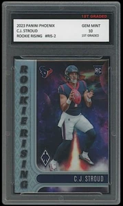 CJ Stroud 2023 Panini Phoenix Rising 1st Graded 10 NFL Rookie Card C.J. Texaner - Bild 1 von 1