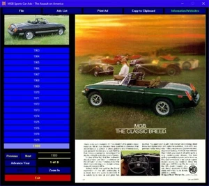 MGB Sports Car Ads digital collection British - Picture 1 of 3