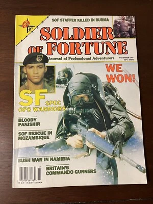 SOLDIER OF FORTUNE MAGAZINE NOVEMBER 1989 SPECIAL FORCES GREEN BERETS - Image 1 of 4