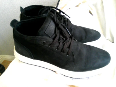 TIMBERLAND ZAPATOS AL TOBILLO/BOTAS DE LONA/CUERO NEGRO PARA HOMBRE, TALLA 7,5M Foto 1 de 4