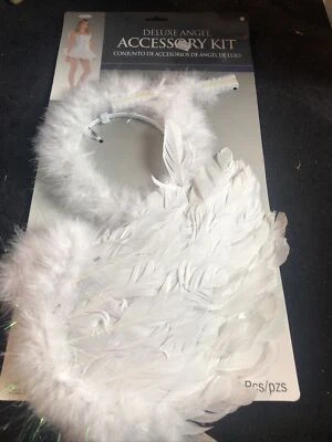 Kit de accesorios de ángel de lujo Halloween o Navidad - 3 piezas Foto 1 de 2