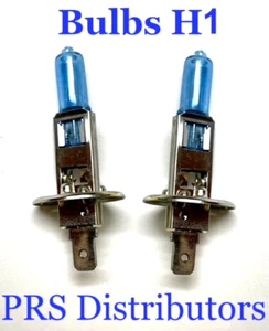 H1 Super White Bulbs 12V 55W Halogen EAGLEYE Super White Bulbs 1 Pair - Picture 1 of 6