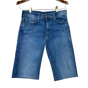Mother Jeans Women Size 30 Mid Rise Rider Ankle Blue Shorts - Picture 1 of 14