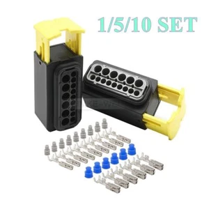 15 vías/pin TE HDSCS enchufe conector impermeable automotriz hembra nuevo - Imagen 1 de 10