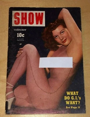 Show Magazine Feb 1953 Mini Pocket Mag June McCall G.I.'s Want Marilyn Monroe - Image 1 of 4