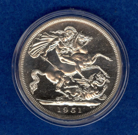 1951 5 Shillings George VI Festival of Britain Coin KM# 880 Cover