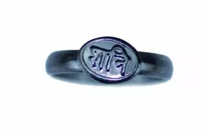 Shani Placa Anillo Protección de palabras Saturno Herradura de hierro Astrología pura Challa MM - Imagen 1 de 1