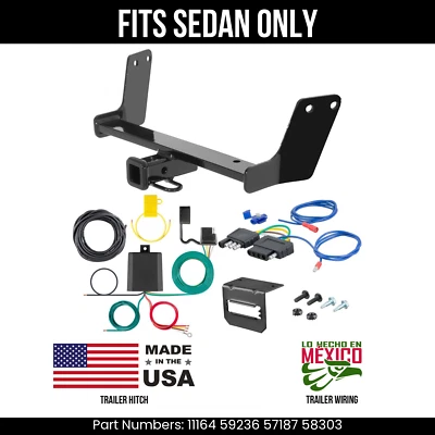 Enganche de remolque para Audi S4 04-08 con cableado de 5 pines para sedán Curt 2K 1,25" kit de remolque Foto 1 de 4