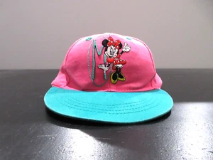 VINTAGE Disney Hat Cap Girls Pink Minnie Mouse Magic Kingdom Kids Youth 90s - Picture 1 of 8