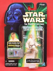 Star Wars POTF CommTech Chip Green Card Luke Skywalker T-16 Skyhopper Model 040 - Picture 1 of 4