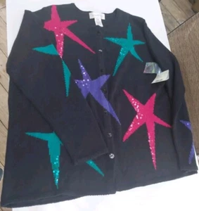 Susan Bristol Embroidered Cardigan 1W NWT (Minor BLEMISHES) - Picture 1 of 6