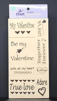 Selo de namorados JoAnn Craft Essentials pacote econômico selos de espuma 16 peças corações de amor - Imagem 1 de 4