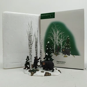 DEPT 56 Bears in the Birch Woodland Animal At Mill Creek 52743 Village Accessory - Picture 1 of 19